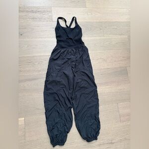 FP Movement Righteous Jumpsuit Black Wide Leg One Piece Size XS
